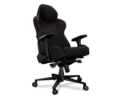 Fotel gamingowy Yumisu 2050 Magnetic (Czarno-Różowy) Tkanina Y-2050F-BP-M